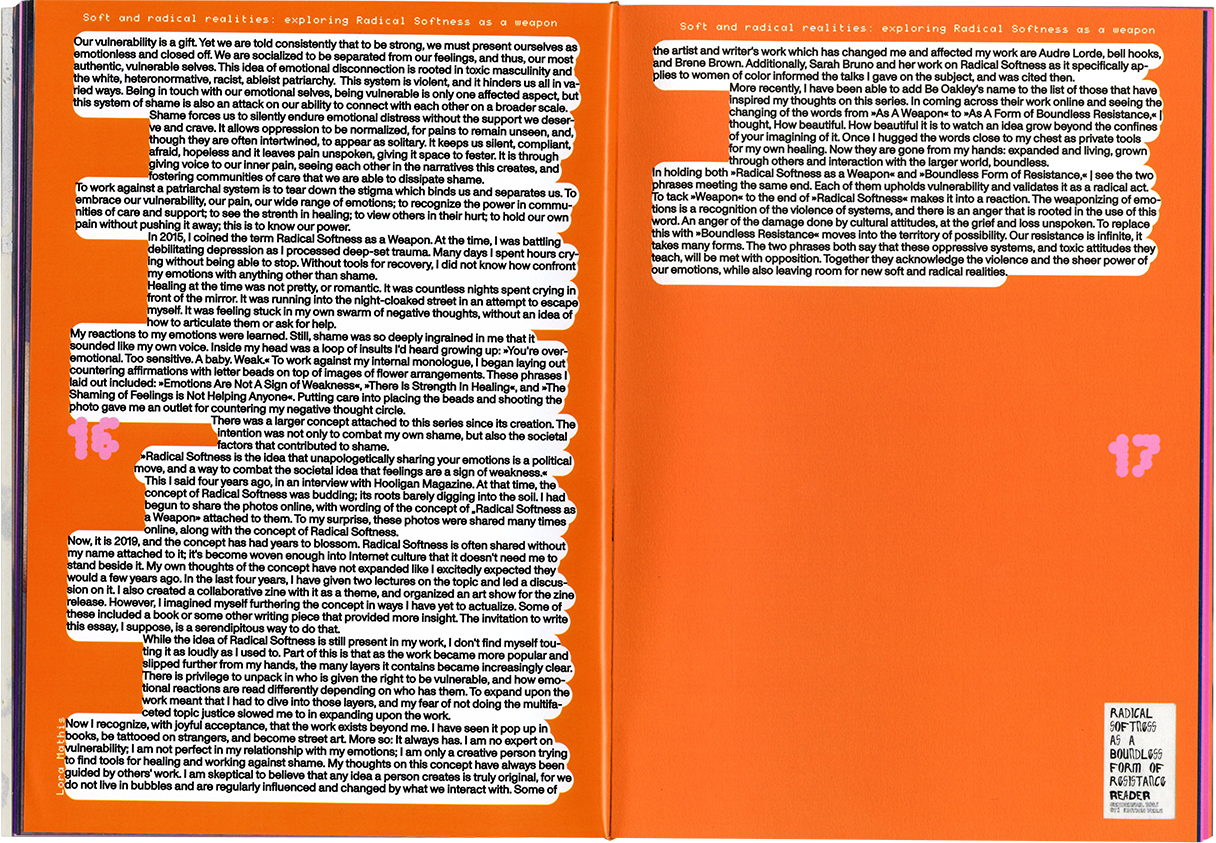 Radikalitäten oder die Zärtlichkeit, die ich in einer Tasche fand